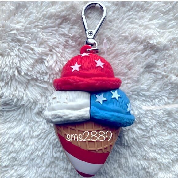 Bath and Body Works Patriotic Ice Cream Cone Pocketbac Holder - Picture 1 of 2